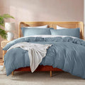 Nestl Stone Blue Duvet Cover King Size by Nestl