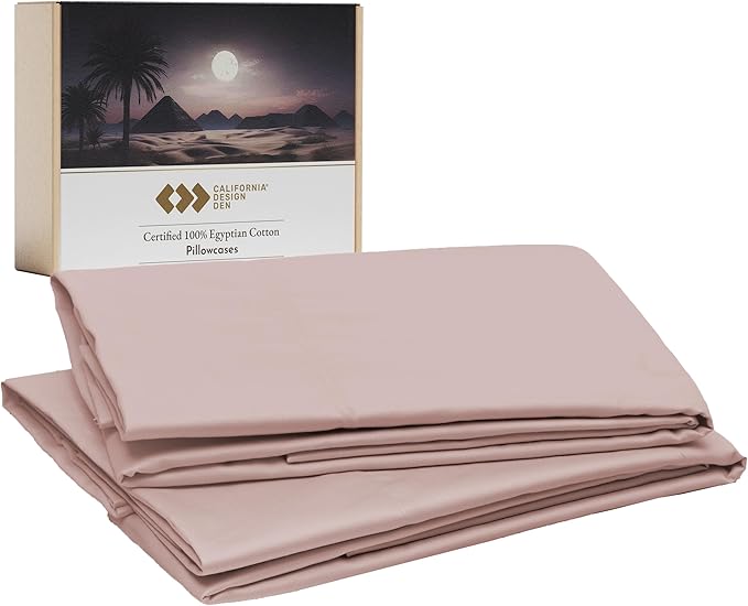 California Design Den Standard/Queen Pillow Cases Set of 2-100% Egyptian Cotton by CaliforniaDesignDen