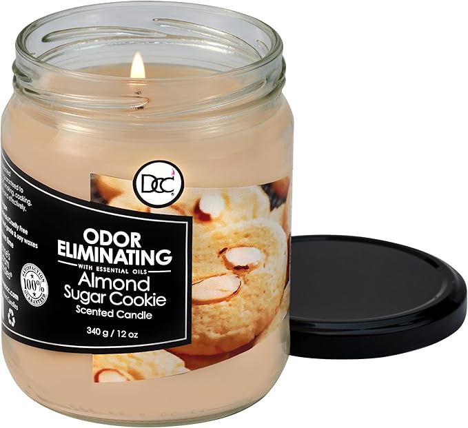 Almond Sugar Cookie Odor Eliminating Highly Fragranced Candle - Image 3