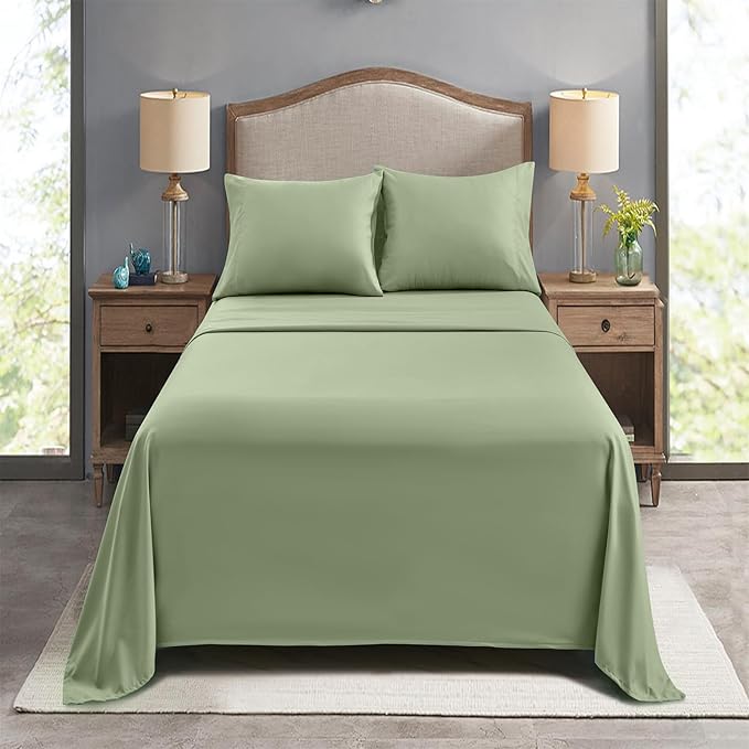 FreshCulture Full Flat Sheets Only, Soft Microfiber Bedding Sheets - Image 7