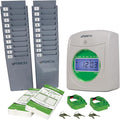 uPunch HN3500 Advanced Time Clock Bundle for Small Business: Complete Employee Time Tracking System with 100 Time Cards, 2 Racks, 2 Ribbons, and 6 Keys