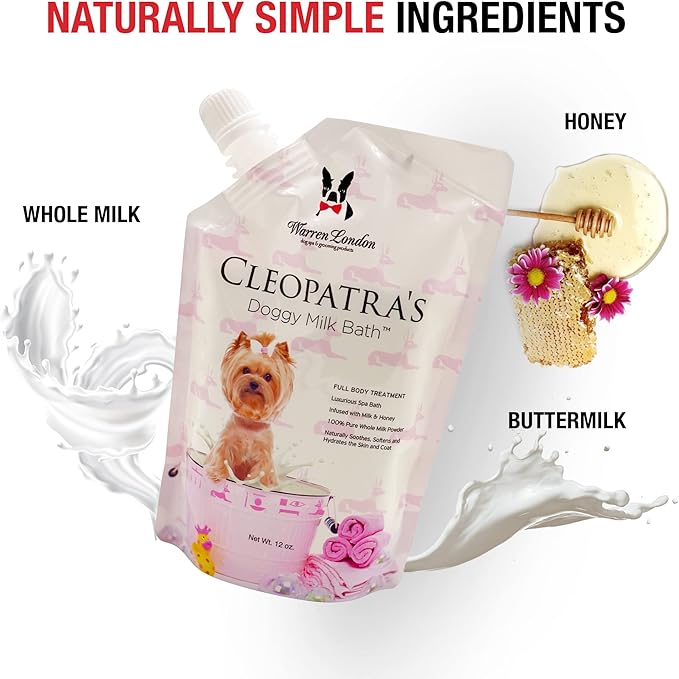 Warren London Cleopatra's Doggy Milk Bath | Luxurious Dog Shampoo and - Image 8