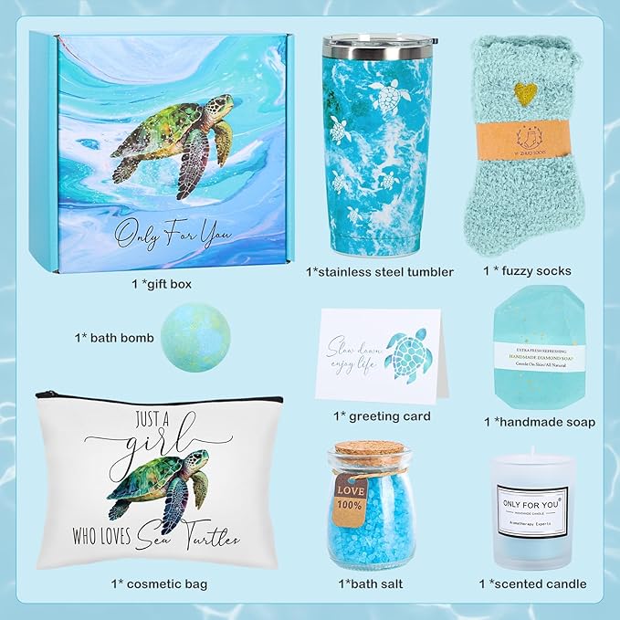 Mothers Day Gifts for Mom, Sea Turtle Gifts for Women, Turtle Gift Set for - Image 2