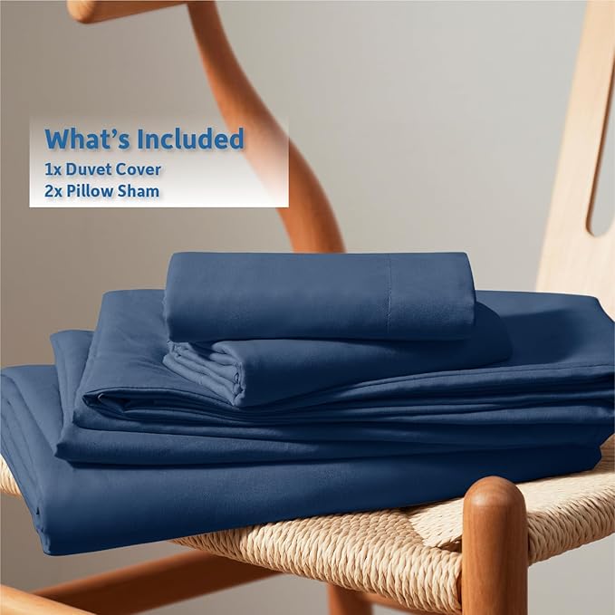 Nestl Navy Blue Duvet Cover Queen Size - Image 9