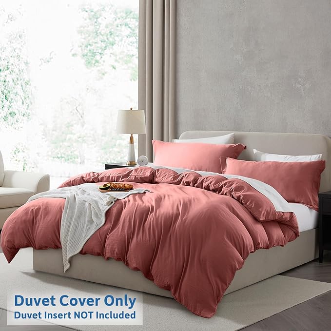 Nestl Pink Clay Duvet Cover King Size - Image 2