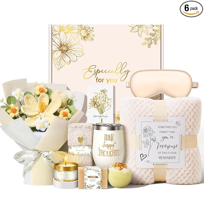 Birthday Gifts for Women, Gift Baskets for Women Self Care Spa Set, Get Well by Oprever