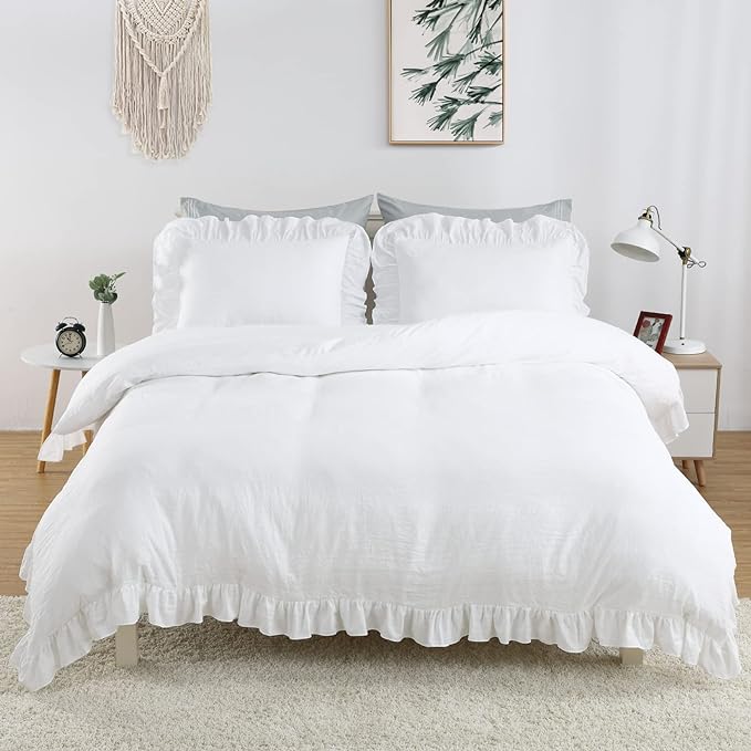 Ruffle Duvet Cover King Size, 104x90 in - Image 2