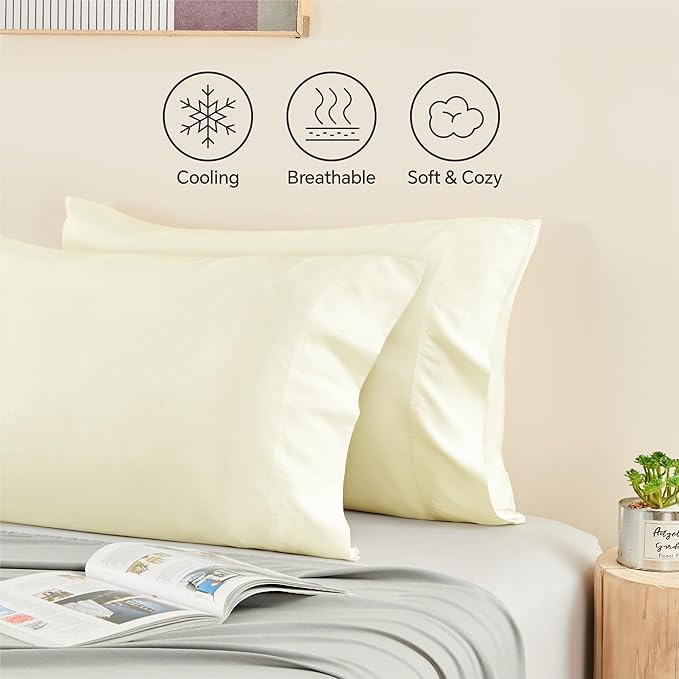 BEDELITE Body Pillow Cover, Rayon Made from Bamboo, Cooling Body Pillow - Image 5