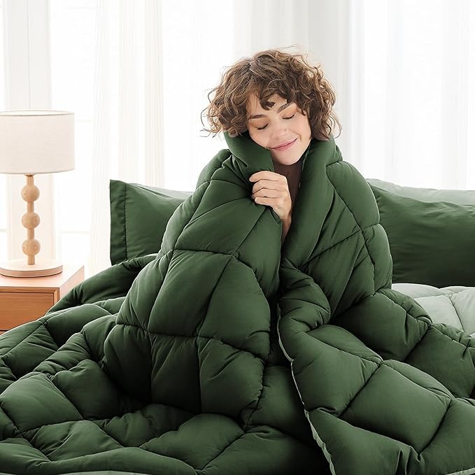 MUXHOMO 5 Pieces Twin XL Comforter Set, Reversible Bed in a Bag Twin XL Size - Image 2