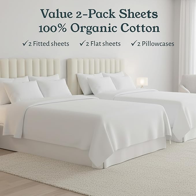 California Design Den 2-Pack Twin Bed Sheets Set - Image 4