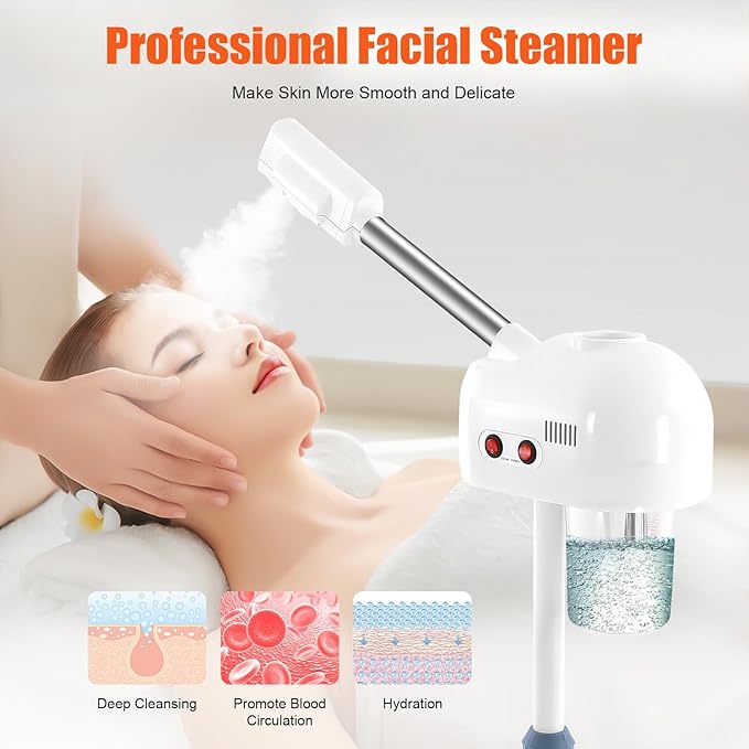 Facial Steamers, Hot Ozone Face Steamer on Wheels - Image 2
