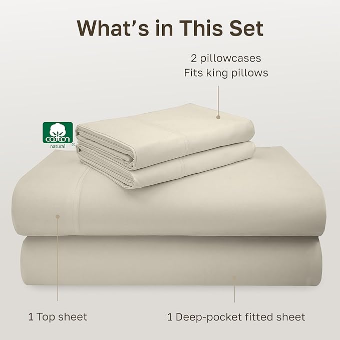 California Design Den Deep Pocket King Sheets Set - Image 4