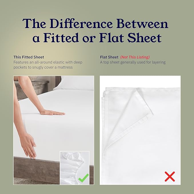 California Design Den Cotton Sateen Damask Stripe King Size Fitted Sheet Only - Image 4