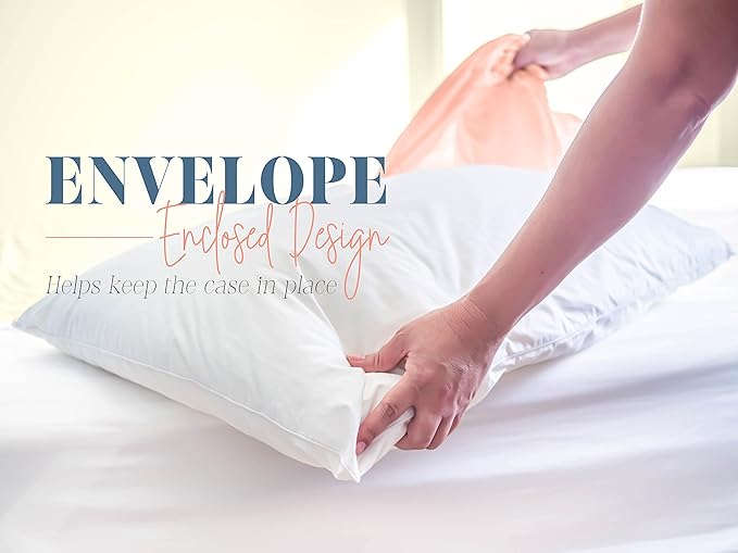 Elegant Comfort Solid Pillowcases 1500 Premium Hotel Quality Microfiber - Image 3