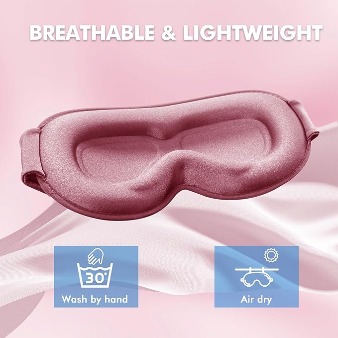 Sleep Eye Mask for Men Women, Sleeping Mask for Side Sleeper, Travel Blackout - Image 6