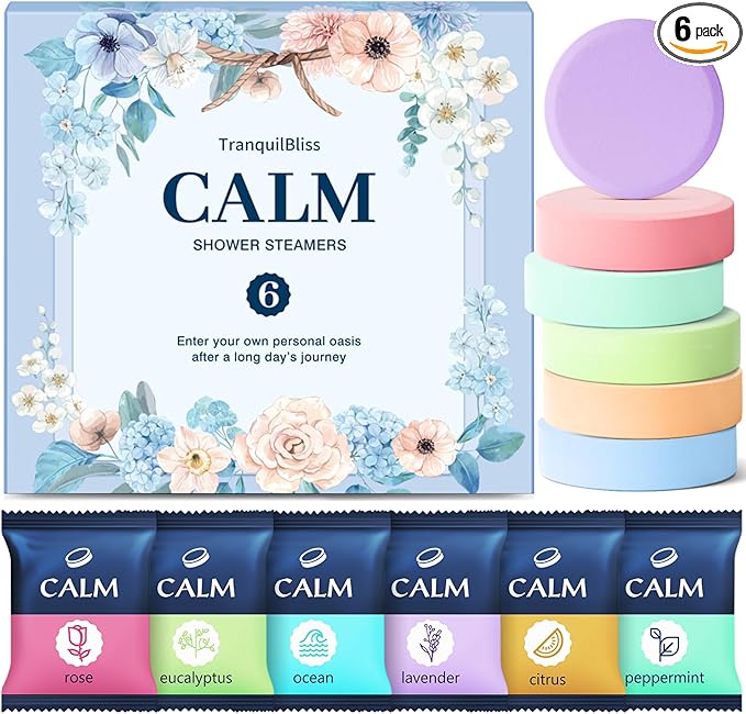 TranquilBliss Shower Steamers 6 Count, Shower Steamers by Unknown