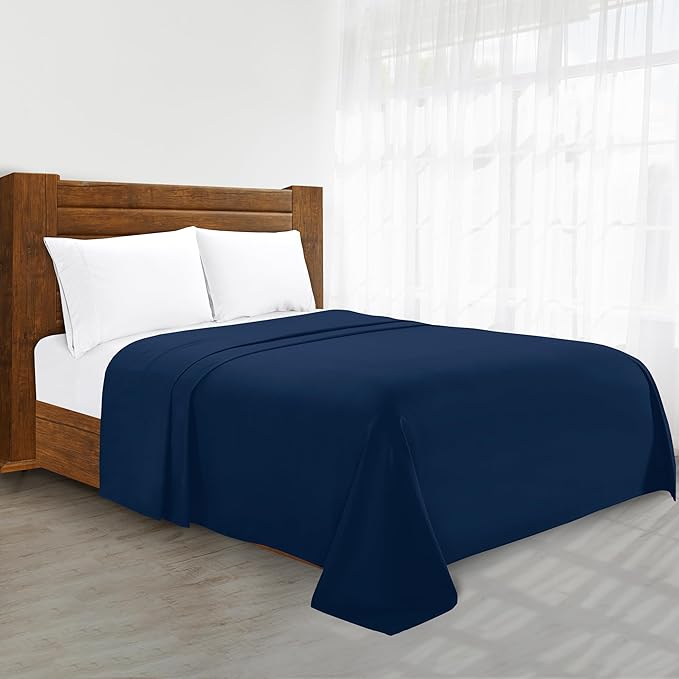 Luxury Flat Sheet Elegant Comfort Wrinkle-Free 1500 Premier Hotel Quality by ELEGANTCOMFORT