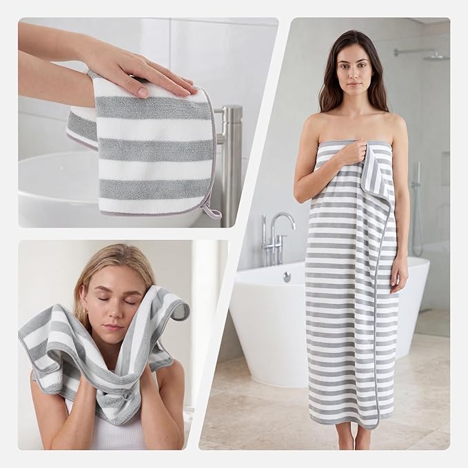 REDKISS Ultra Soft Bath Towel Sets 6-Piece 35"x70" | 100% Microfiber, Highly - Image 8