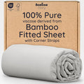 Bambaw 100% Viscose Derived from Bamboo Fitted Sheet King Size, Cooling Fitted by Bambaw