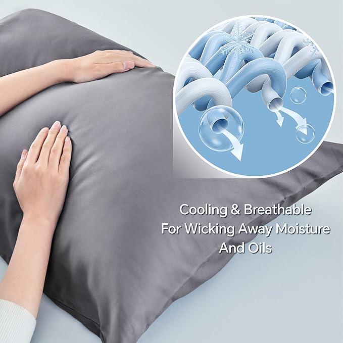 BEDELITE Body Pillow Cover, Rayon Made from Bamboo, Cooling Body Pillow - Image 4