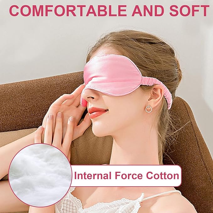 2Pack Silk Sleep Mask, IEKEODI Eye Mask - Image 6