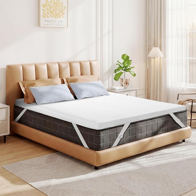 Czpalo 4 Inch Gel Memory Foam Mattress Topper Full, Cooling Mattress Topper by Czpalo