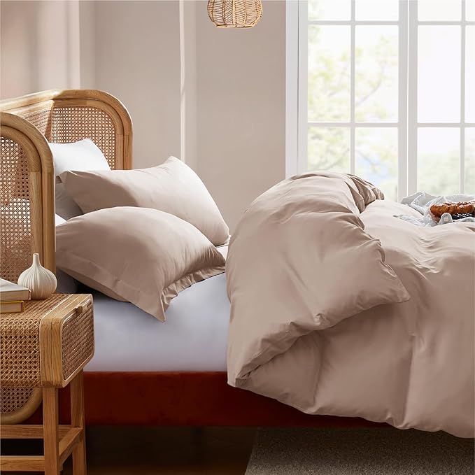 Nestl Khaki California King Duvet Cover Sets - Image 7