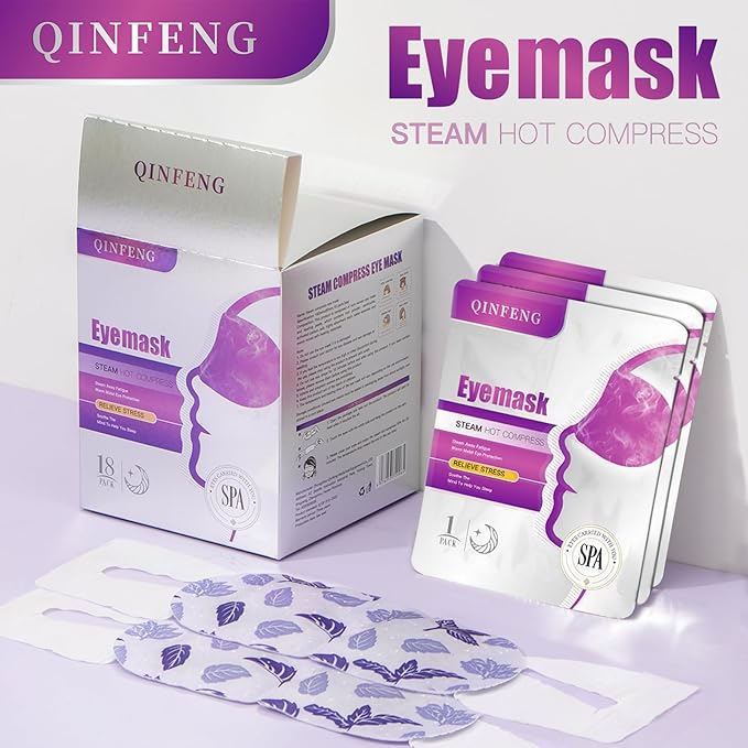 18 Packs Steam Eye Mask for Dry Eyes Self Heating Masks Cornea Care Rest - Image 7