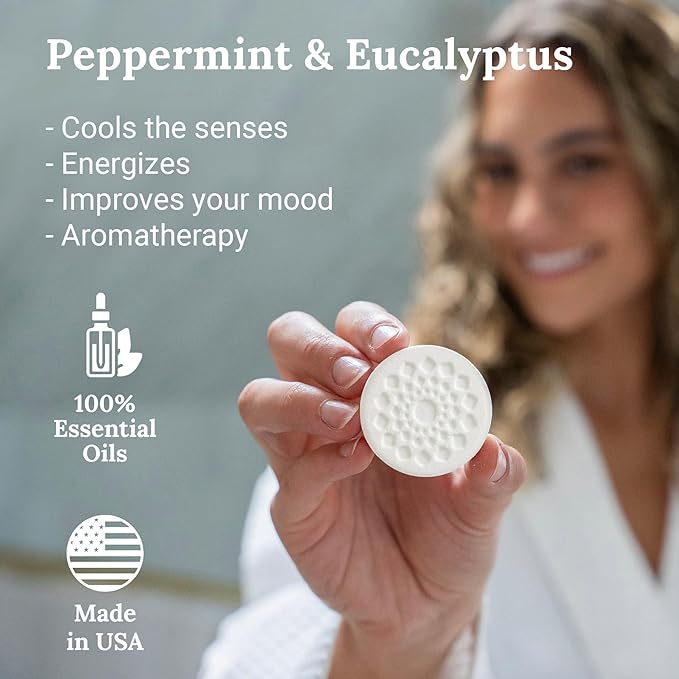Gilden Tree Shower Steamers Aromatherapy Peppermint & Eucalyptus Essential Oils - Image 4