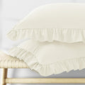 KKJIAF Ruffle Pillow Cases King Size Set of 2, Ruffled Pillow Covers by KKJIAF