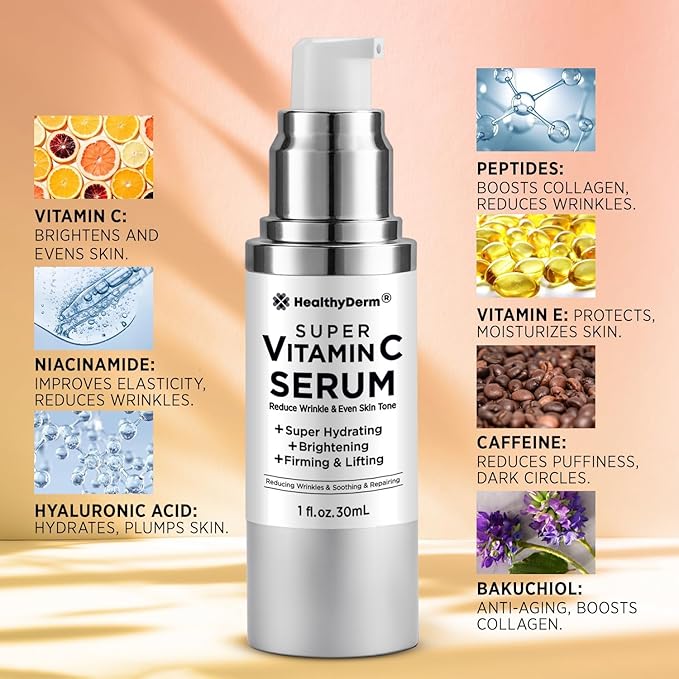 Super Vitamin C Serum for Women Over 70: Niacinamide, Vitamin C, Hyaluronic Acid - Image 6