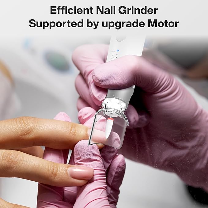 Professional Electric Nail Drill 2000mAH Portable Cordless Electric Nail File - Image 7