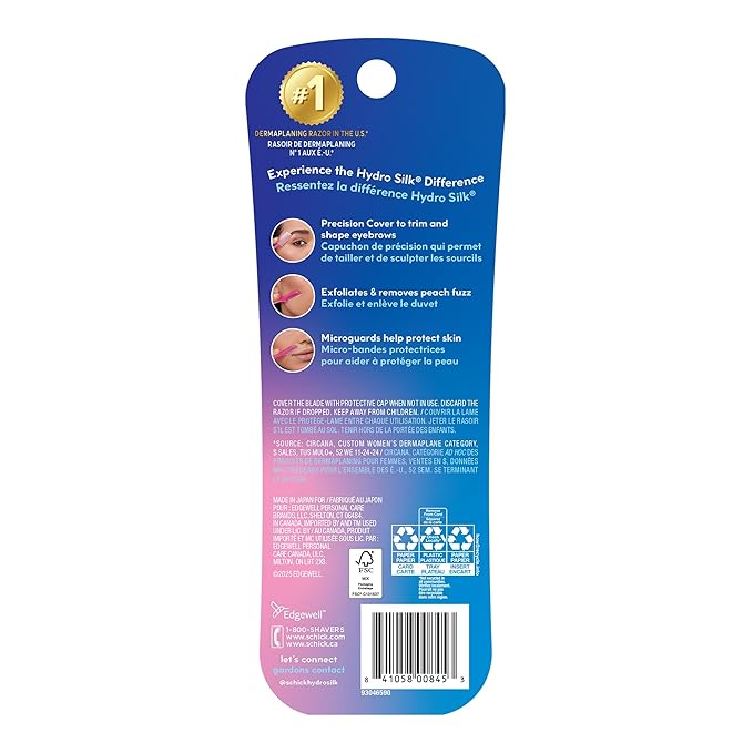 Schick Womens Silk Touch-Up Eyebrow Razor 3 Count - Image 8