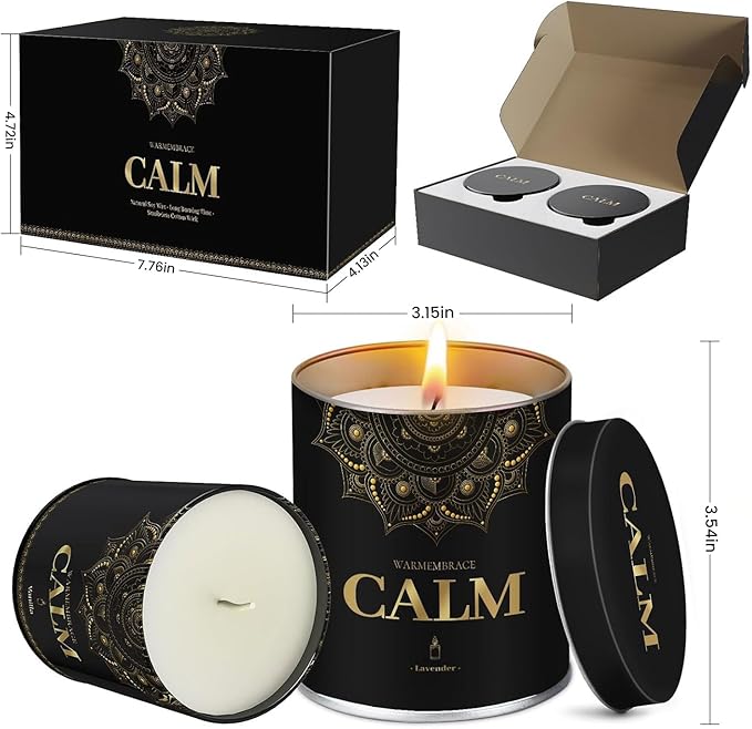 WarmEmbrace Scented Candles, 9 Oz Candle Sets - Image 2