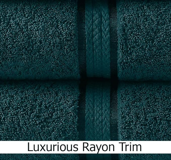 Cotton Craft Ultra Soft 12 Pack Wash Cloths 12x12 Teal Weighs 2 Ounces Each - Image 3