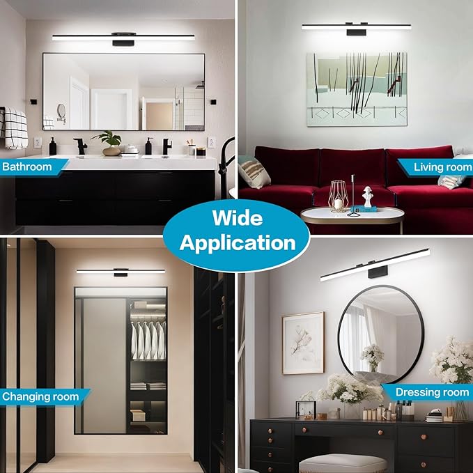 SOLFART 5 Color Temperature Dimmable 47.2 Inch Bathroom Light Fixtures Over - Image 8