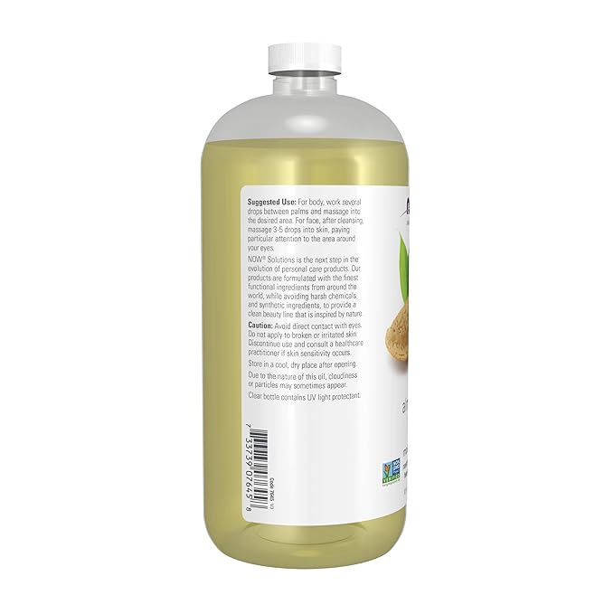 NOW Foods Solutions, Sweet Almond Oil, 100% Pure Moisturizing Oil, Promotes - Image 3