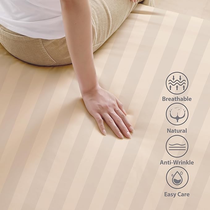 100% Egyptian Cotton Fitted Sheet CK Size, 600 Thread Count, Single Fitted - Image 4