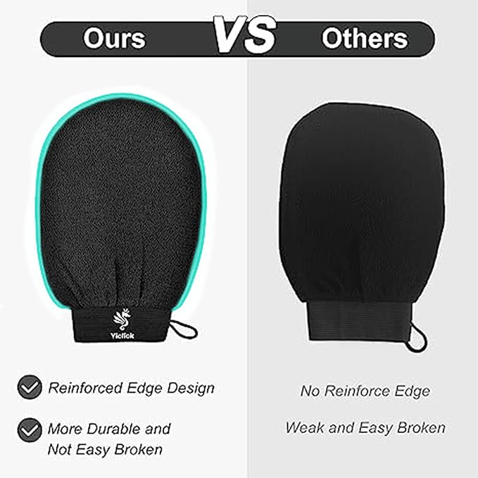 Exfoliating Gloves 2 Pcs, Exfoliating Body Scrubber - Image 5