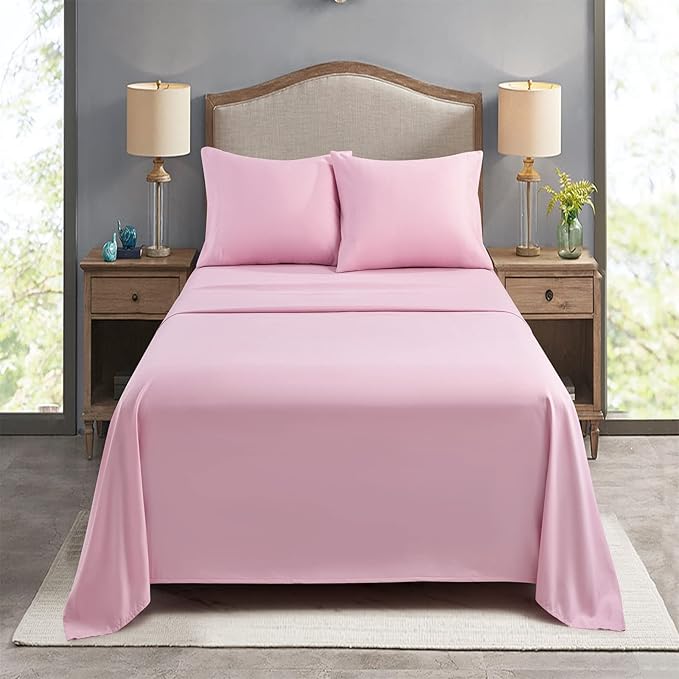 FreshCulture Queen Flat Sheets Only, Soft Microfiber Bedding Sheets - Image 7
