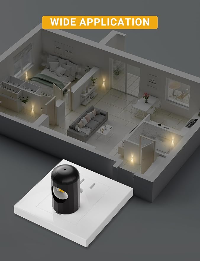 TSEXES Plug-in LED Night Lights, Dusk to Dawn Sensor, Non-Dimmable, 6 Pack - Image 8
