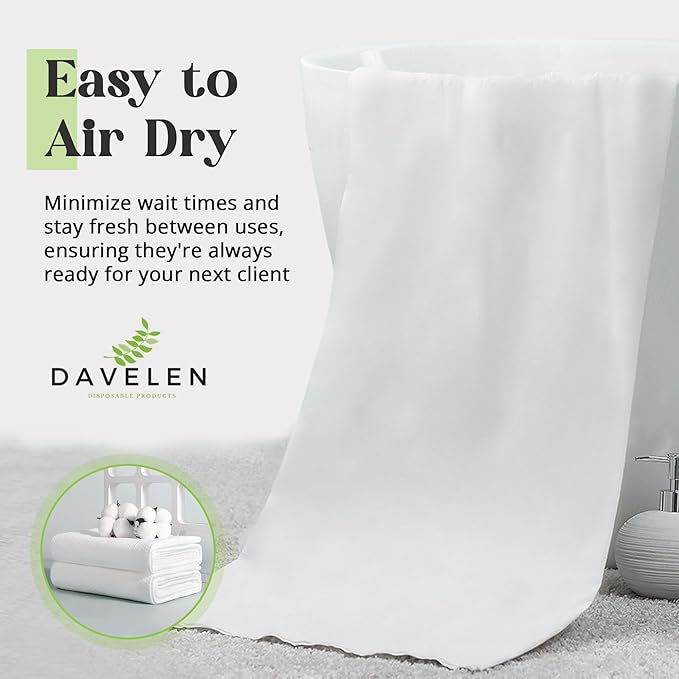 DAVELEN Disposable Large Luxury Towels Spa and Salon Quality Softness - Image 5