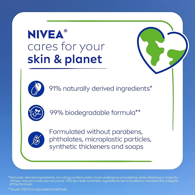 NIVEA Refreshing White Peach and Jasmine Body Wash - Image 9