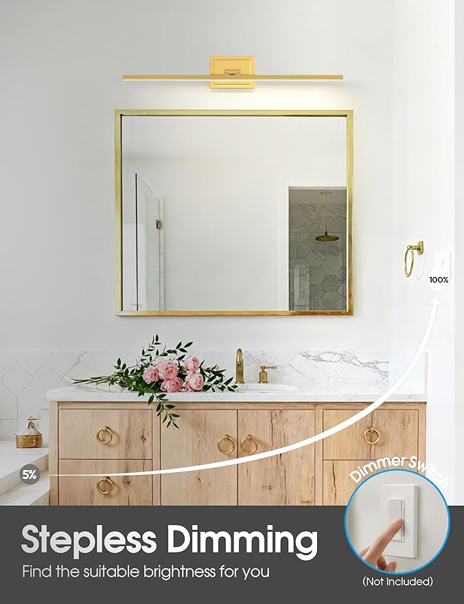 VOLISUN Bathroom Vanity Light 31.5 inch, 18W Dimmable 5CCT Led Bathroom Light - Image 5
