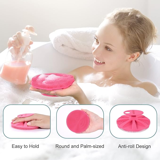 INNERNEED Food-Grade Soft Silicone Body Scrubber Shower Brush Handheld - Image 8