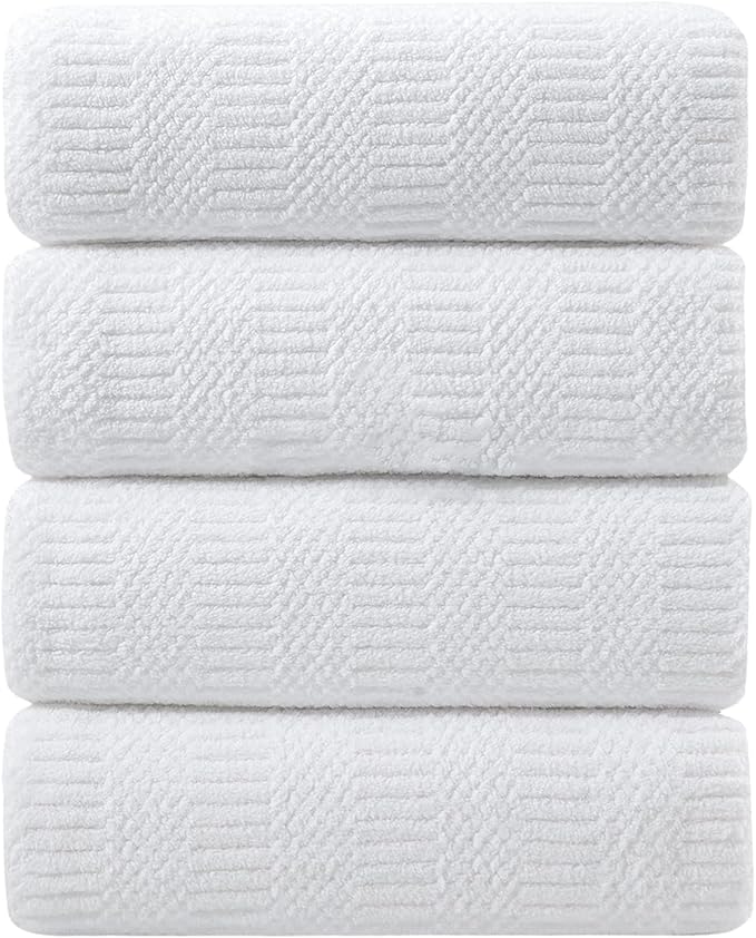 Ycosy 4 Pack Extra Large Microfiber Bath Towels Set, 35x70 inches, Less Lint by Ycosy