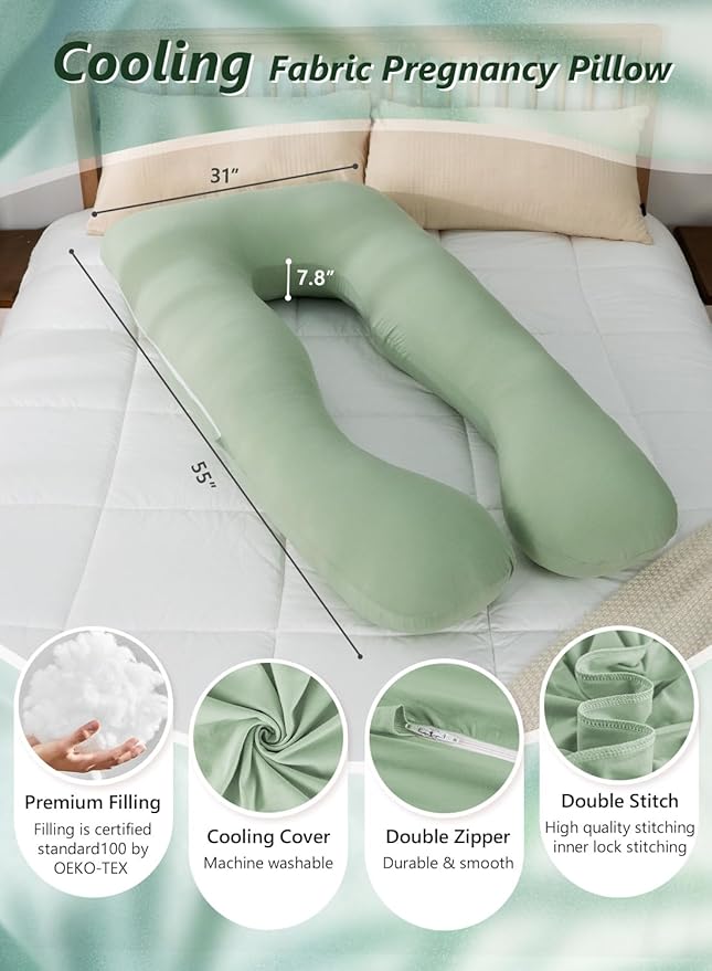 Meiz Pregnancy Pillow, U Shaped Pregnancy Pillows - Image 6