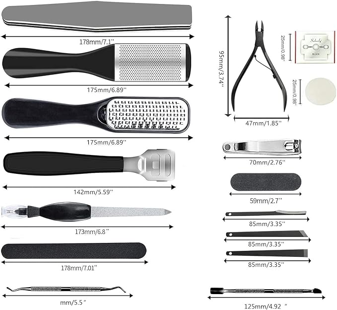 36 in 1 Pedicure Kit, Professional Pedicure Tools Foot Rasp Foot Dead Skin - Image 3
