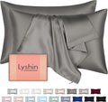 Silk Pillow Cases 2 Pack King Size by LYSHINSILKPILLOWCASES