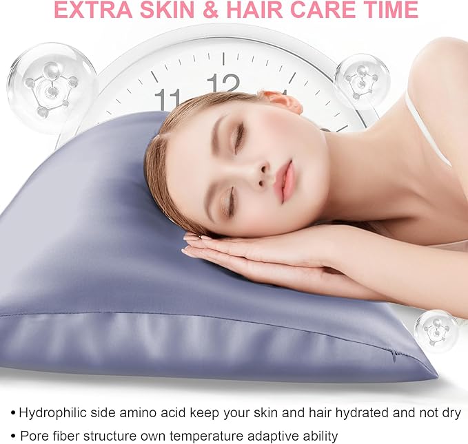 Silk Pillow Cases 2 Pack Queen Size - Image 3